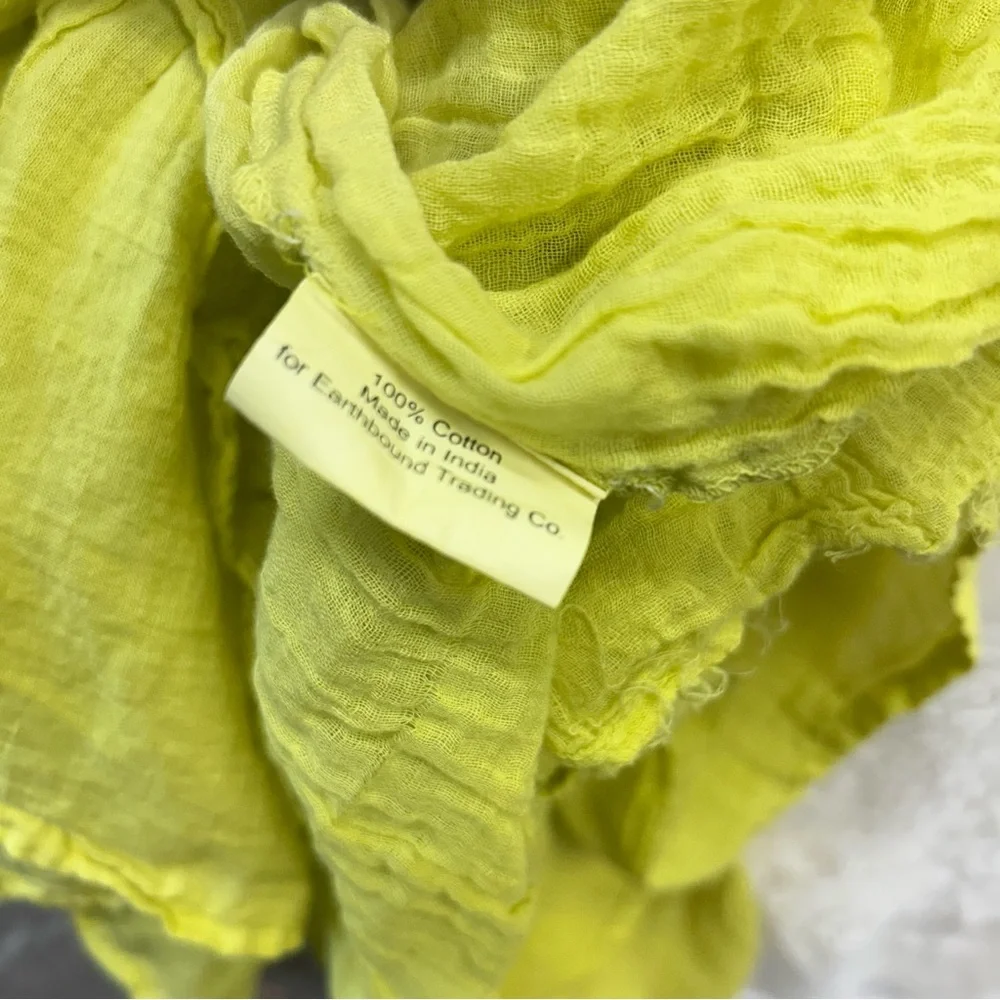 Earthbound Trading Co. XL lime green and white ombré maxi dress - Picture 8 of 14